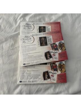 Pk of 3 New Creative Memories 5x7 White Scrapbook Pages 10 Sheets/20 Pages